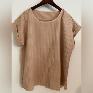 SHEIN Casual Blouse | Color: Tan | Size: Large |